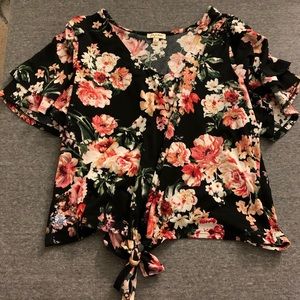 Lily White business casual blouse.